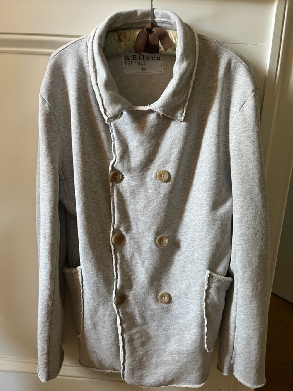 Frank and Eileen triple terry Belfast jacket